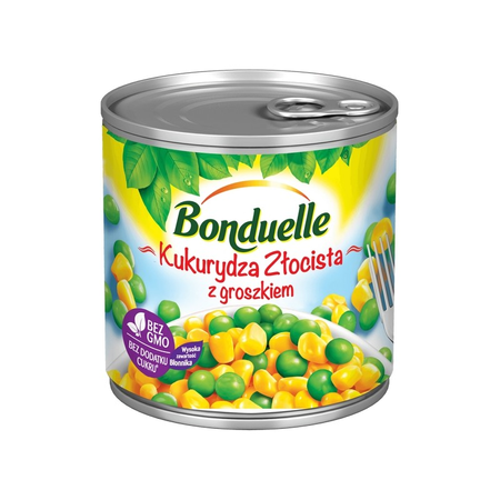 Kukurydza Bonduelle z Groszkiem 340G