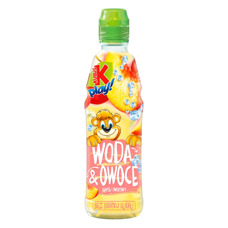 Napój Kubuś Play! Woda&Owoce Jabłko-Brzoskwinia 0,4L